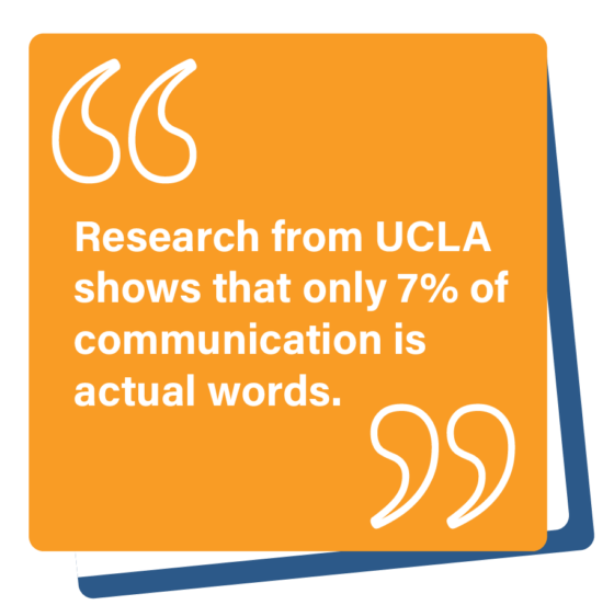 7% of communication is words